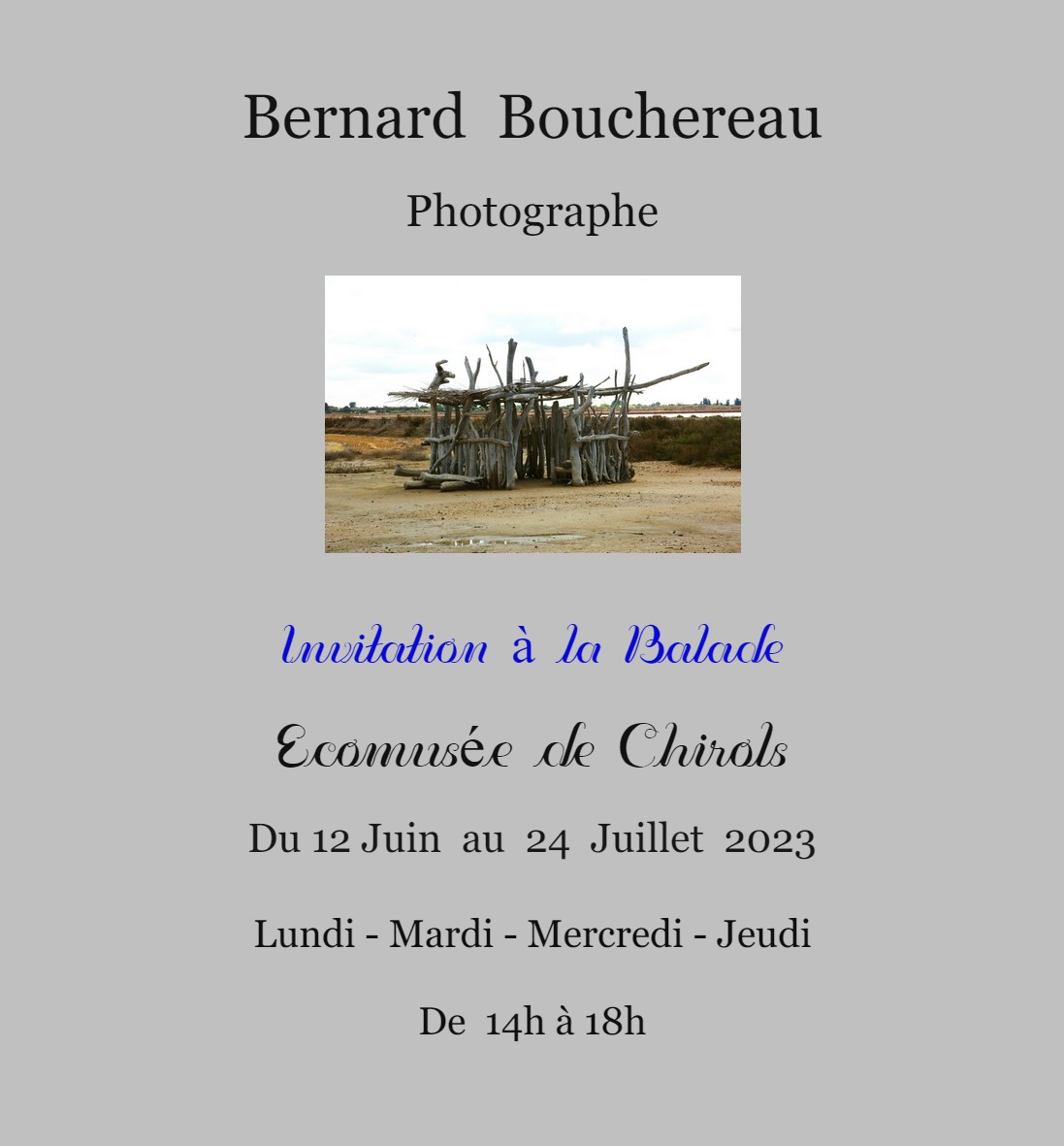 Venez découvrir le travail du photographe Bernard Bouchereau, pour (re)découvrir l'Ardèche et ses magnifiques paysages.